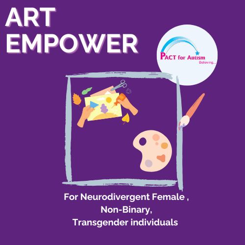 Art Empower - 11 - 18 years Our Art Empower session is for Female , Transgender and Non-binary individuals - exploring identity, self-esteem and expression through art.