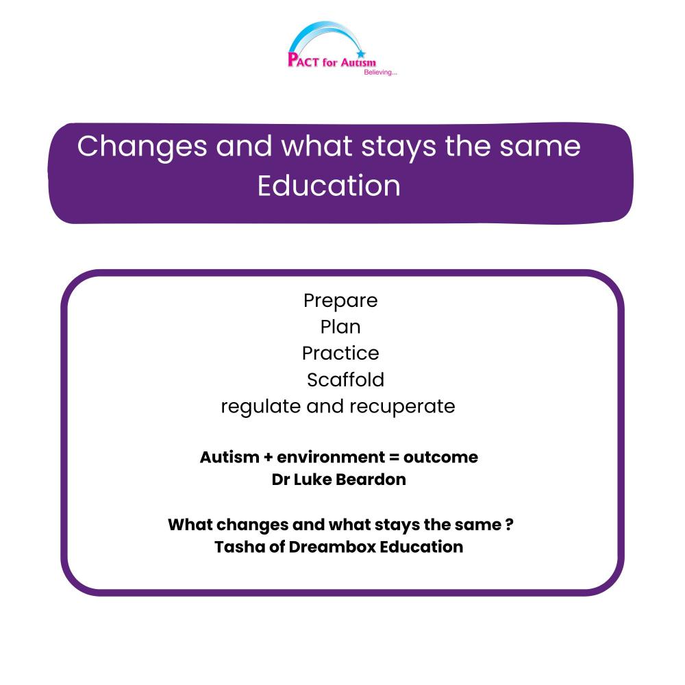 Changes and what stays the same - Education preparing for changes - resources and information